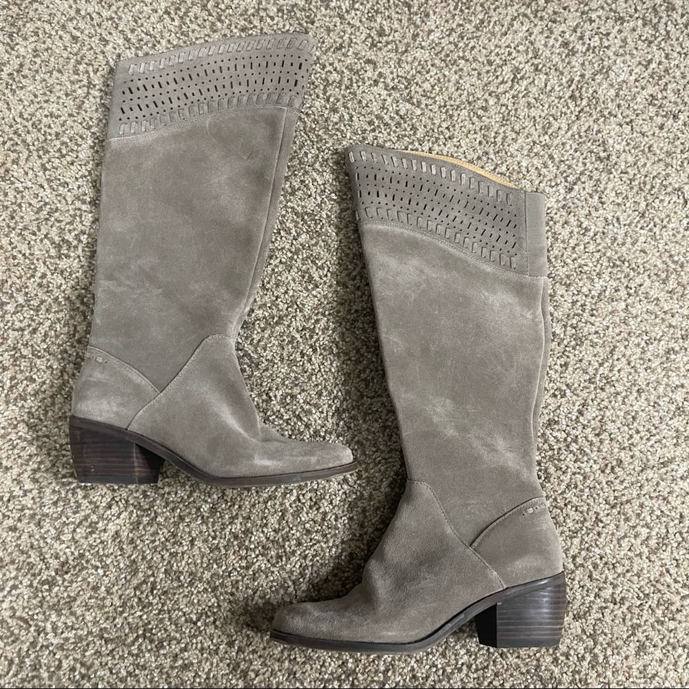 Lucky Brand Genuine Suede/Leather Over the Knee Boots